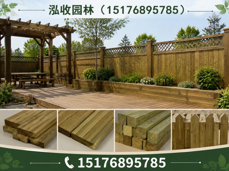 陇南京津冀防腐木工程展示图