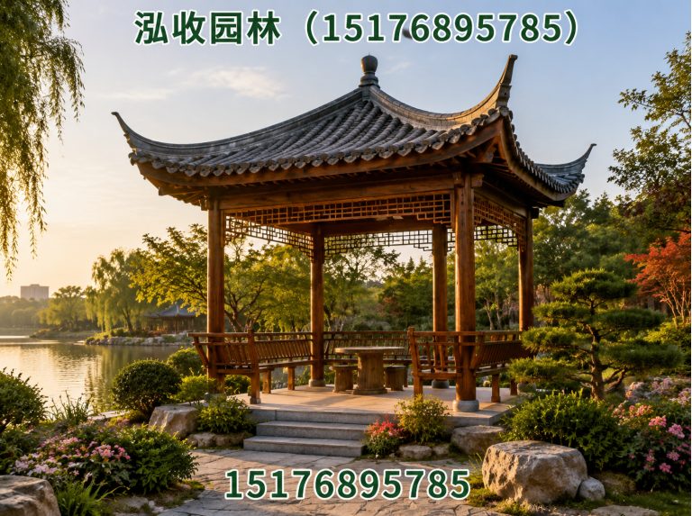 陇南防腐木凉亭展示图